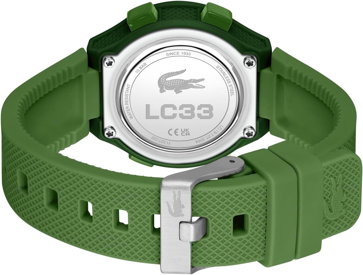 Lacoste LC33 Kids and Teens Digital Watch - 34mm Case, Digital Display with Day/Date, Alarm, Stopwatch, Countdown Timer and Backlight, Fun and Modern Design