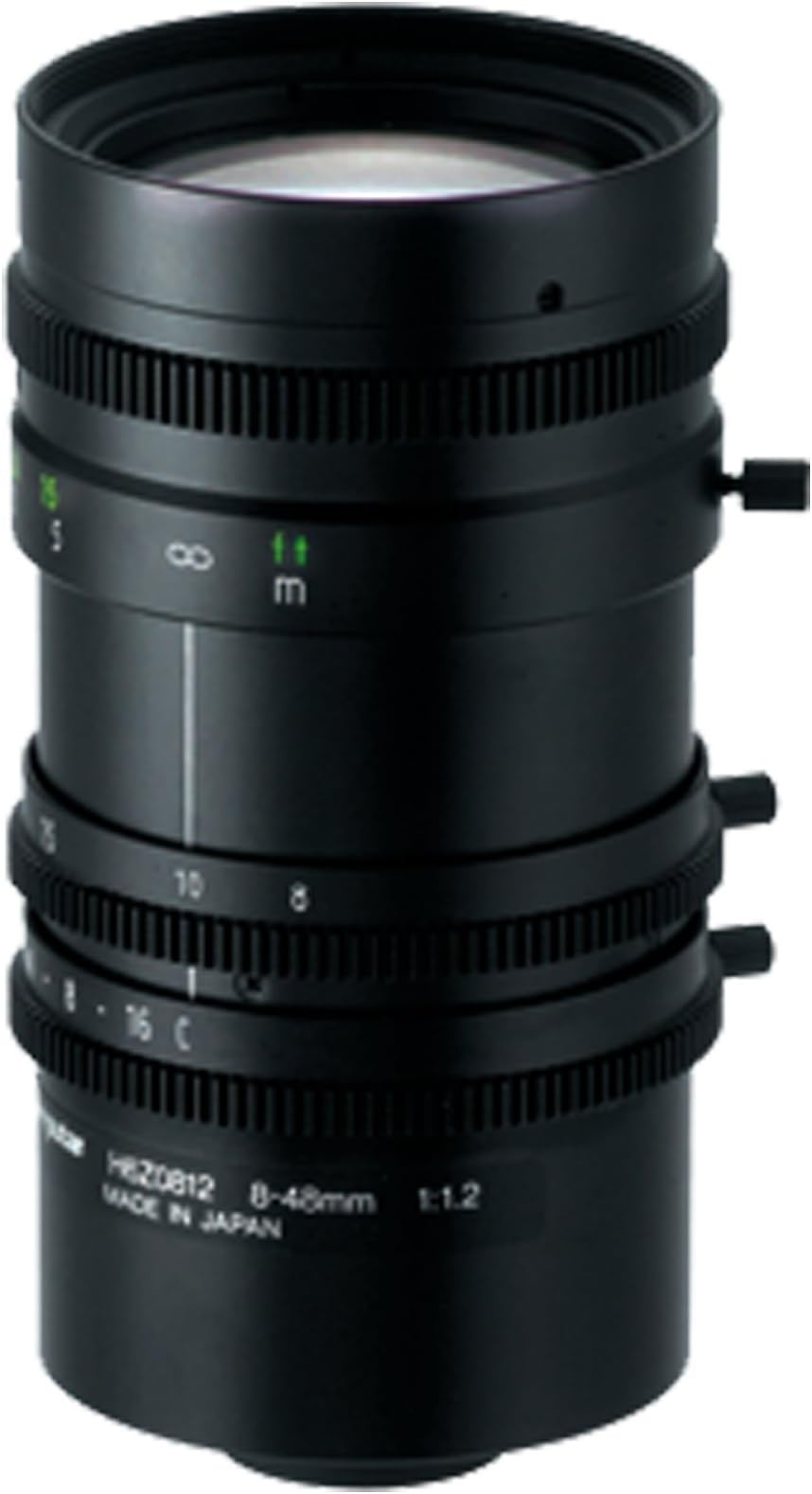 Computar H6Z0812 1/2" 8-48mm F1.2 Manual Zoom, Focus and Iris C-Mount Lens