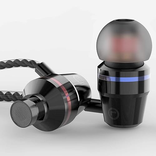 Miniatura 9 de VPB V1 - Auricular en el oído con graves profundos, sonido claro, con cable, sin enredos, aislamiento de ruido con micrófono para iOS y Android,