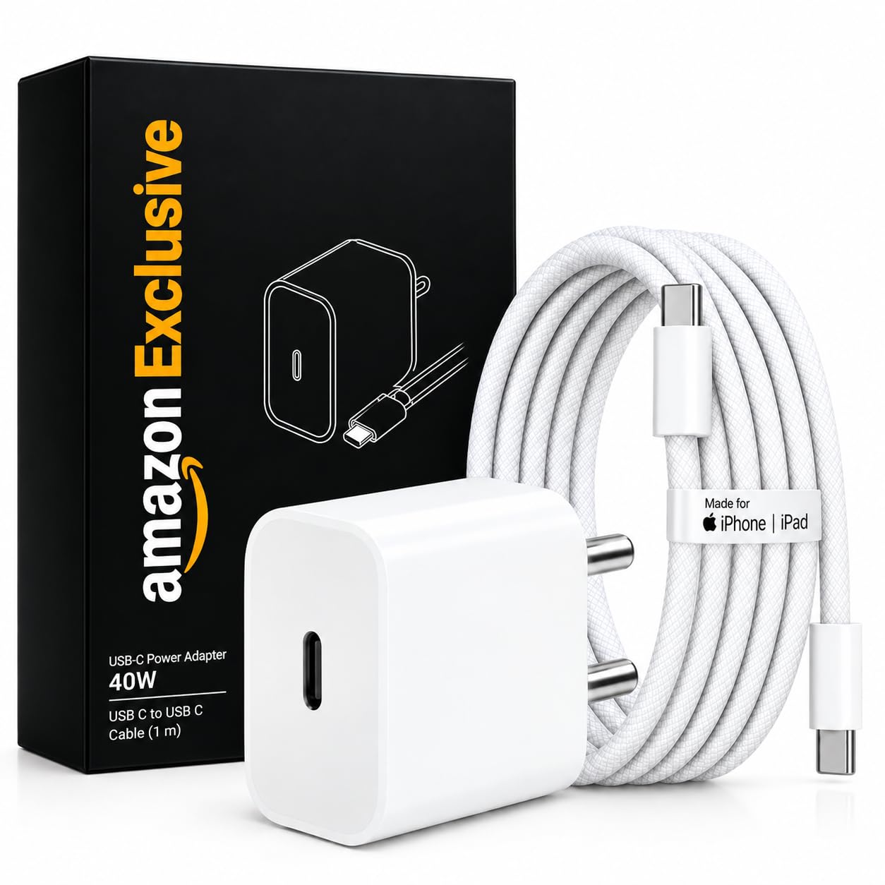 AILKIN 40W iPhone Charger Type C to C with Primium Braded Cable MFi Certified Adapter Compatible with iPhone 18 pro, 18 pro max,17, 17 Pro, 17 Pro Max, PD Fast Charging, 6 Months Warranty
