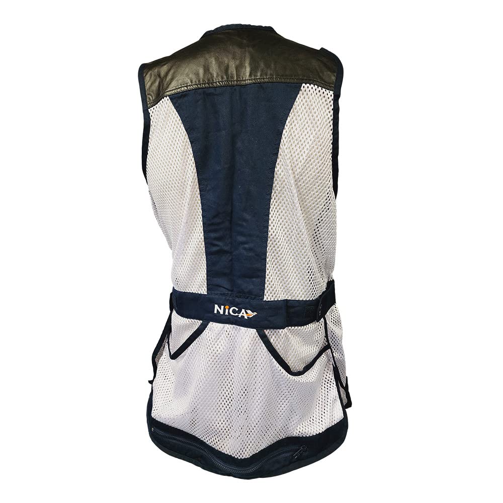 NICA Design 6 2.0 Shooting Vest-LEFT hand-Navy (US, Alpha, 4X-Large, Regular, Regular, Navy)