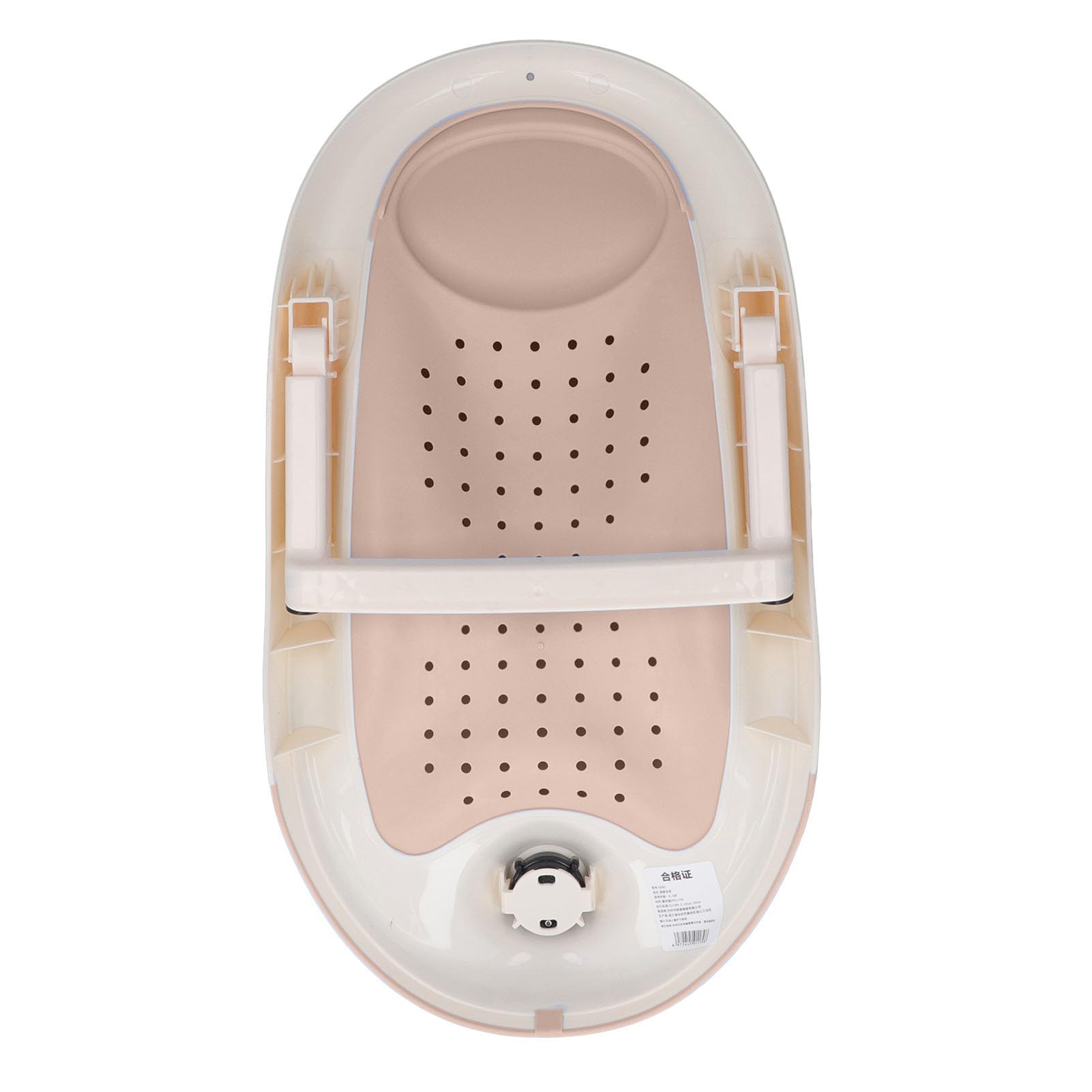 Supporto da Bagno Pieghevole con Termometro, Vasca Antiscivolo per Neonati, Vasca di Supporto da Bagno per Neonati con Costruzione Robusta e Durevole ()