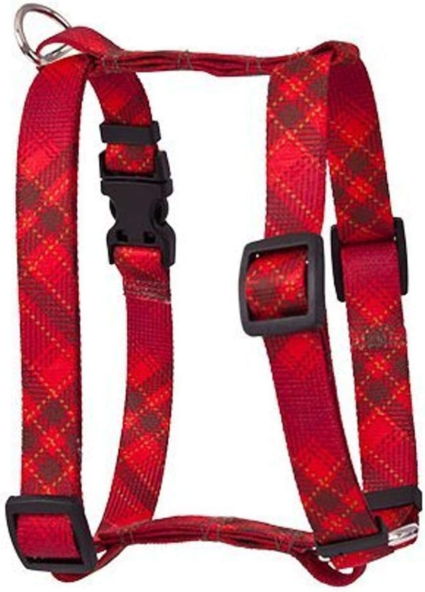 Yellow Dog Design Roman Harness, Large, Leather Rose Teal