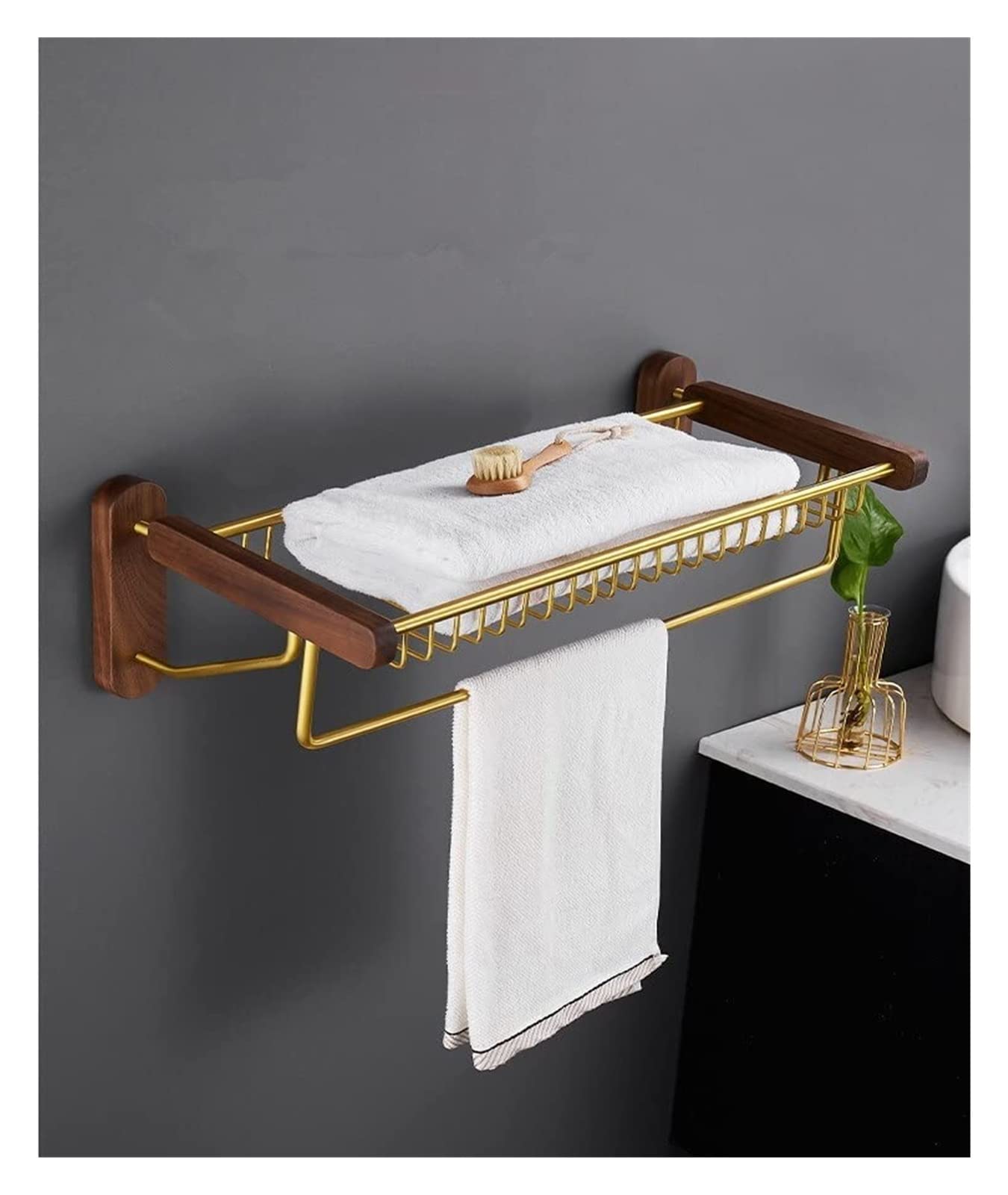 Porte-serviettes en aluminium pour éliminer le linge humide au sol - 8