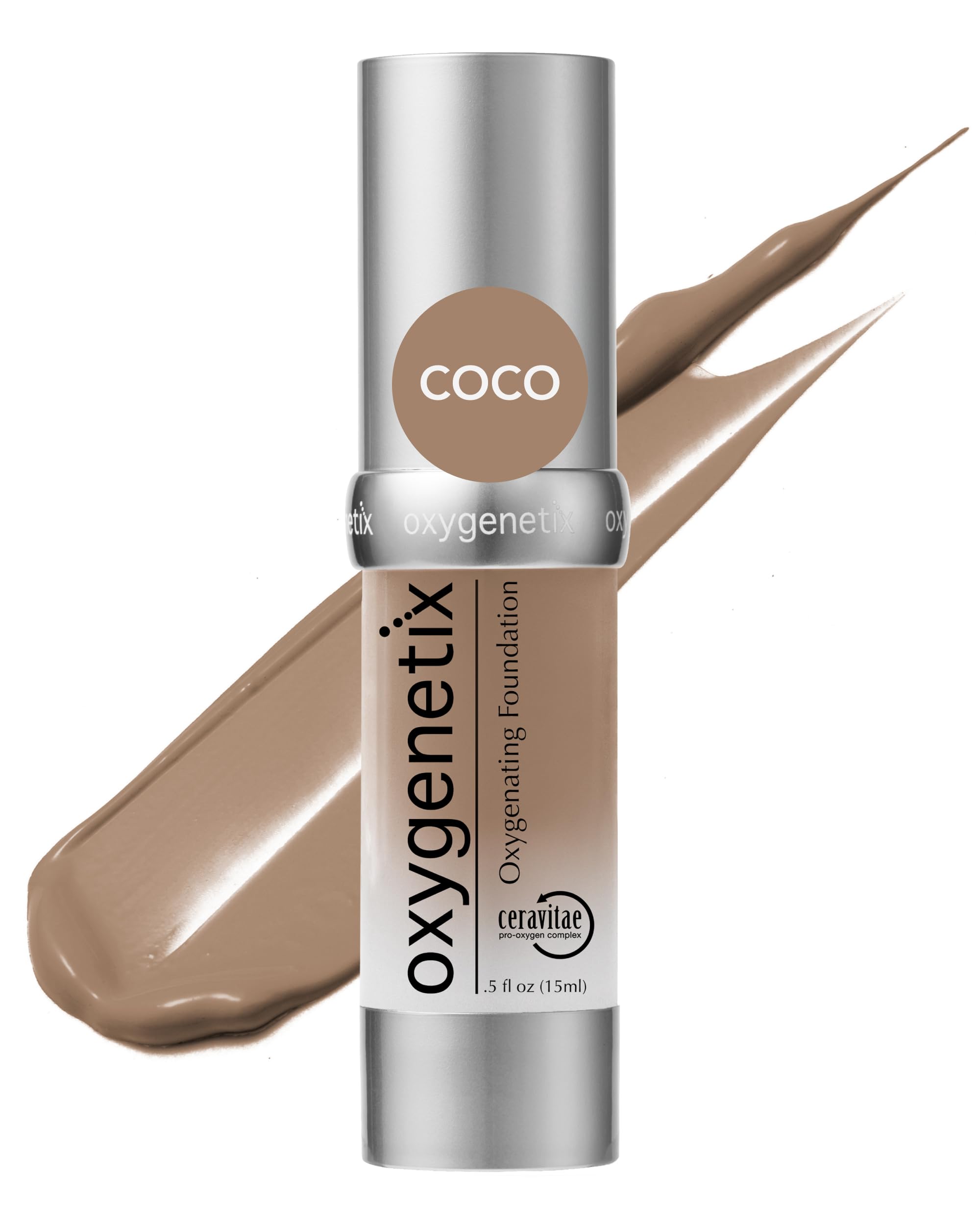 Oxygenetix Oxygenating Foundation | Breathable Makeup for Face | Buildable Coverage with Weightless Feel | Longwear Foundation for Women | Safe for Sensitive or Laser-Treated Skin