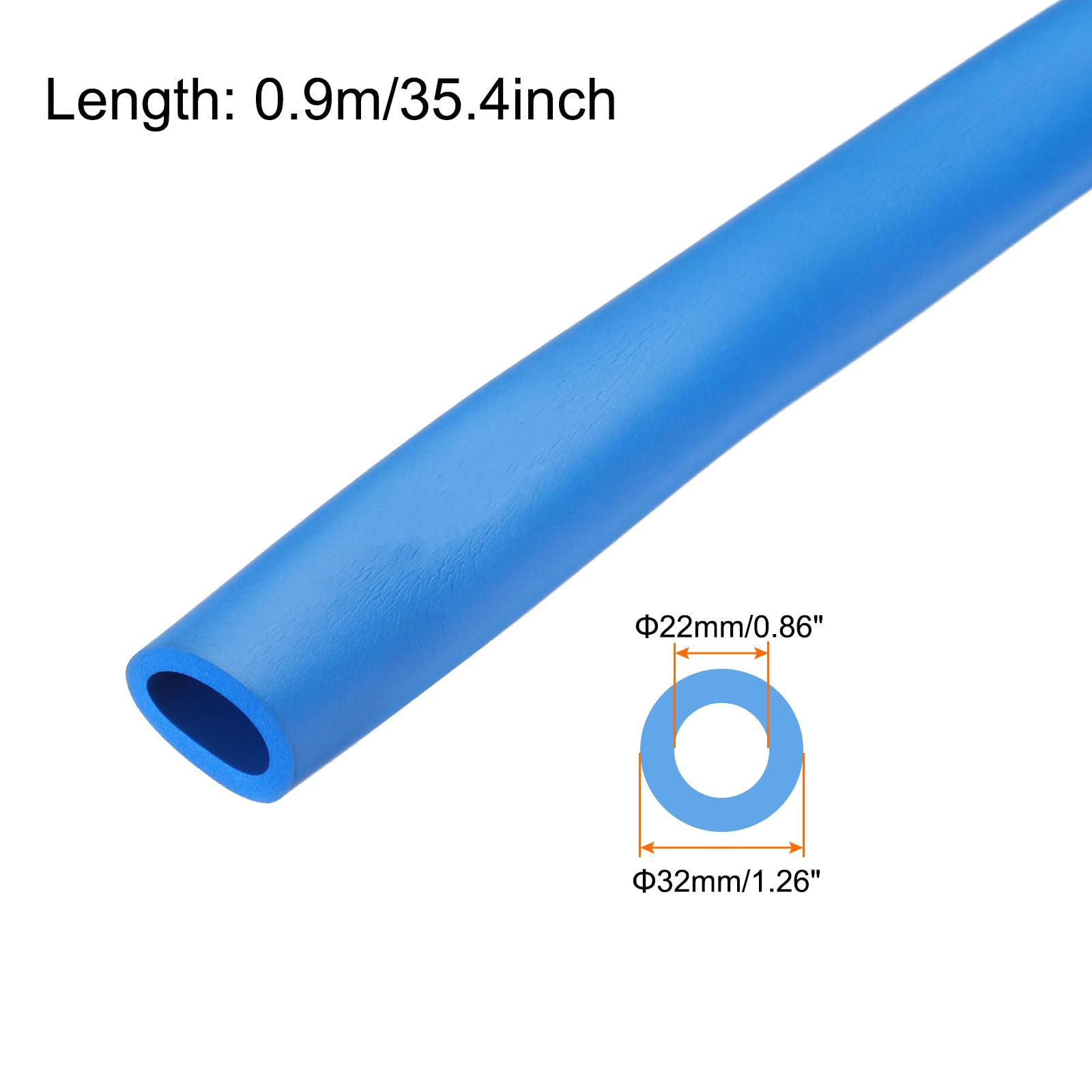 Rebower 22mm ID Pipe Insulation Tubing 5mm Thick Heat Preservation Foam Tube - Image 2