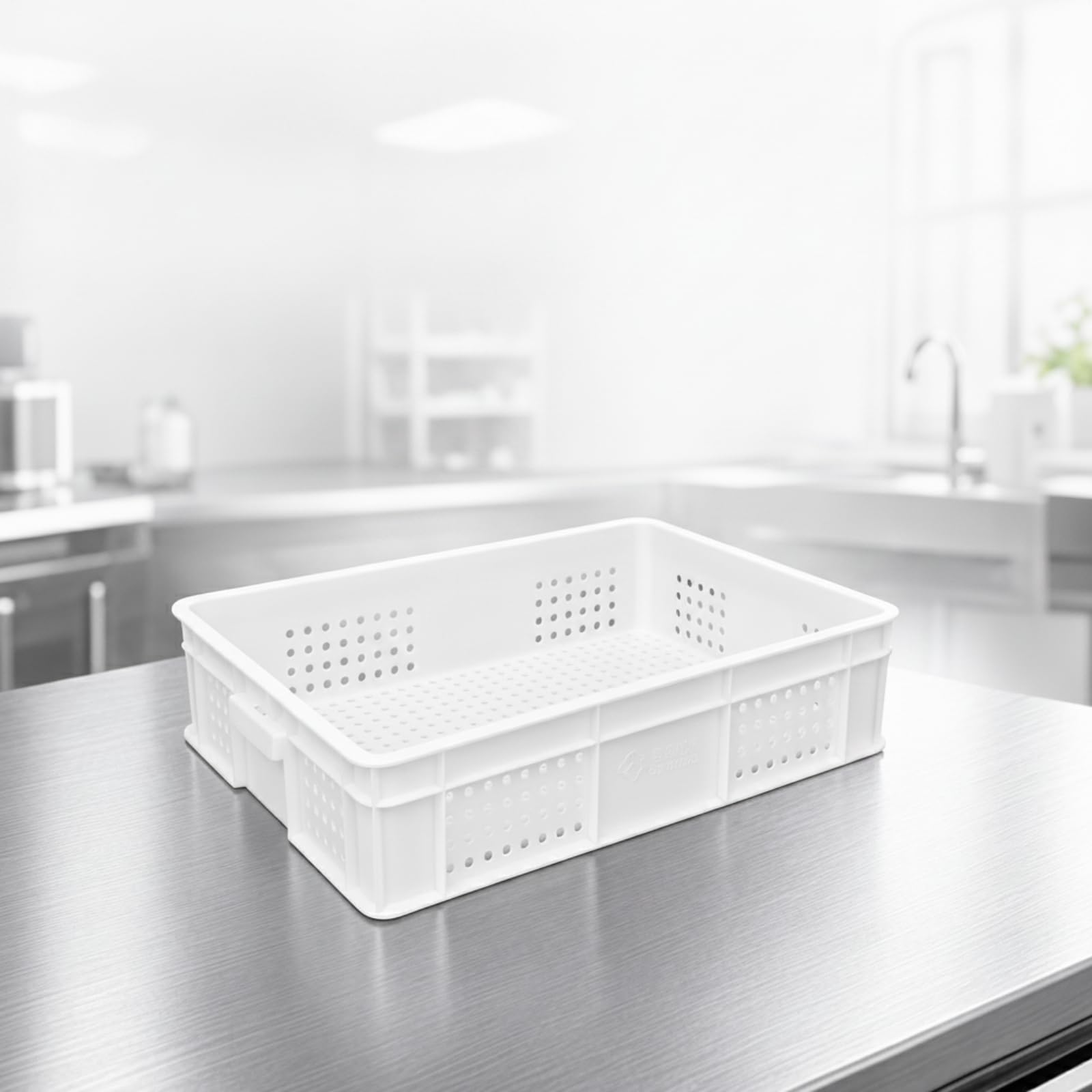 rockible Contenedor Apilable Rectangular, Organizador, para Cocina, Cámaras Frigoríficas , 450x305x240mm