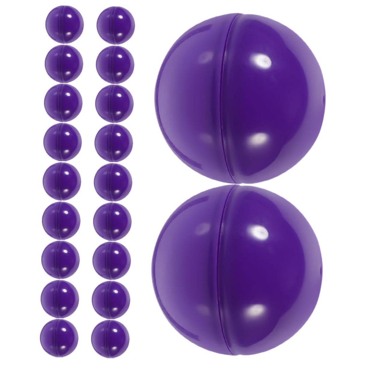 STOBAZA 20Pcs Colorful Hollow Plastic Balls Interactive Bingo Activity Balls for Party Supplies Group Games Team Building and Vending Machines Engaging Fun for All Ages