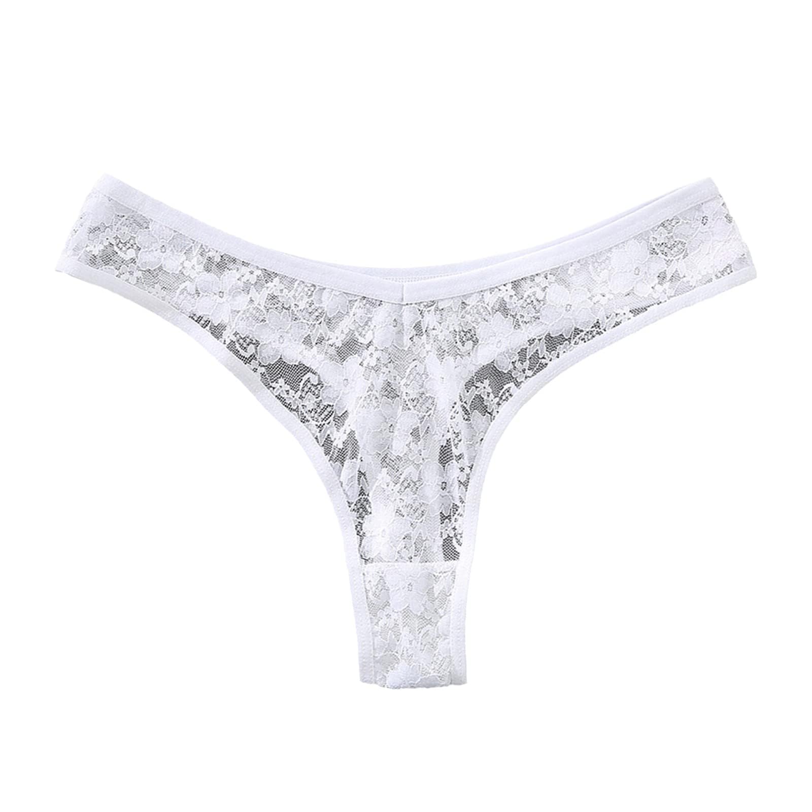 CENYINVEFI Lace Thongs for Women Sexy T Back Low Rise Hipster Seamless Breathable Mesh Thong Light Lace Panties