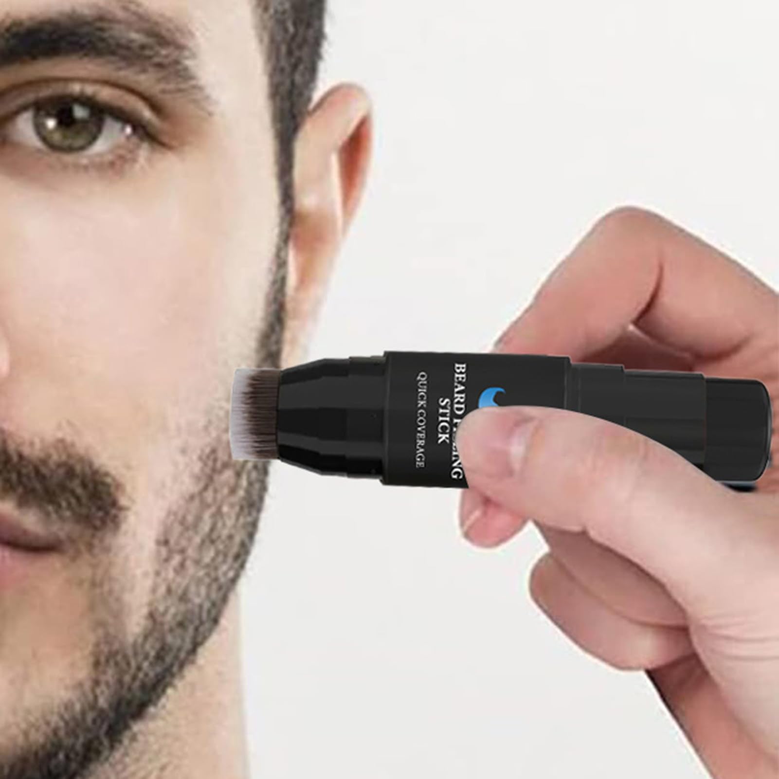 Riempitivo Per Barba Per Uomini - Stick Correttore E Pennello - Tinta 7g Effetto Prolungato Impermeabile Antisudore per Uomini Modellante Definizione Styling