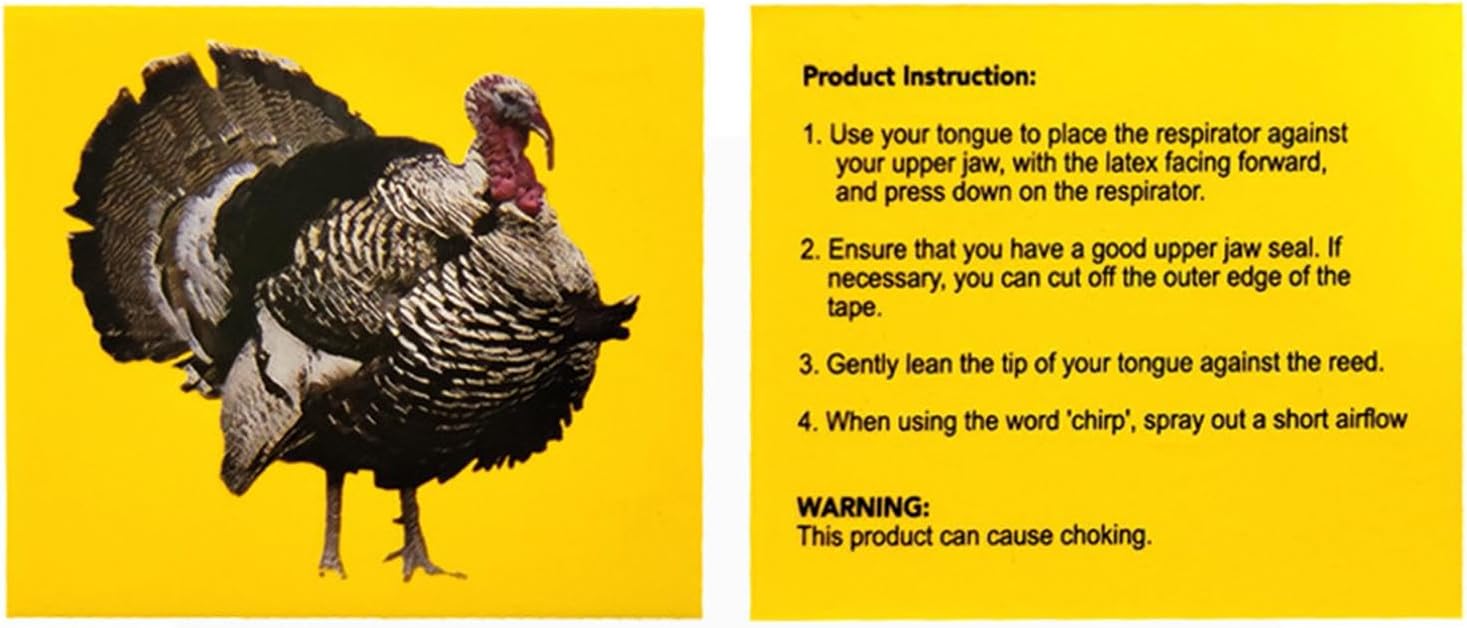 Bird - Bird Caller | Turkey Bird | Caller Tongue | Bird Toys | Creation Props | Bird Whistles To Attract Birds | Tweeting Noisemaker | Novelty Toys & Amusement