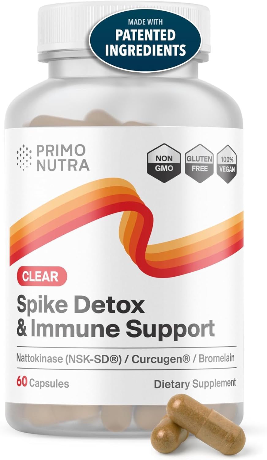 Spike Detox Supplement with Branded Nattokinase (NSK-SD), Bromelain, Branded Curcumin 500mg (Curcugen), and Molecular Hydrogen – Potent Foreign Protein Cleanse Spike Detox Supplement with Branded Nattokinase (NSK-SD), Bromelain, Branded Curcumin 500mg (Curcugen), and Molecular Hydrogen – Potent Foreign Protein Cleanse