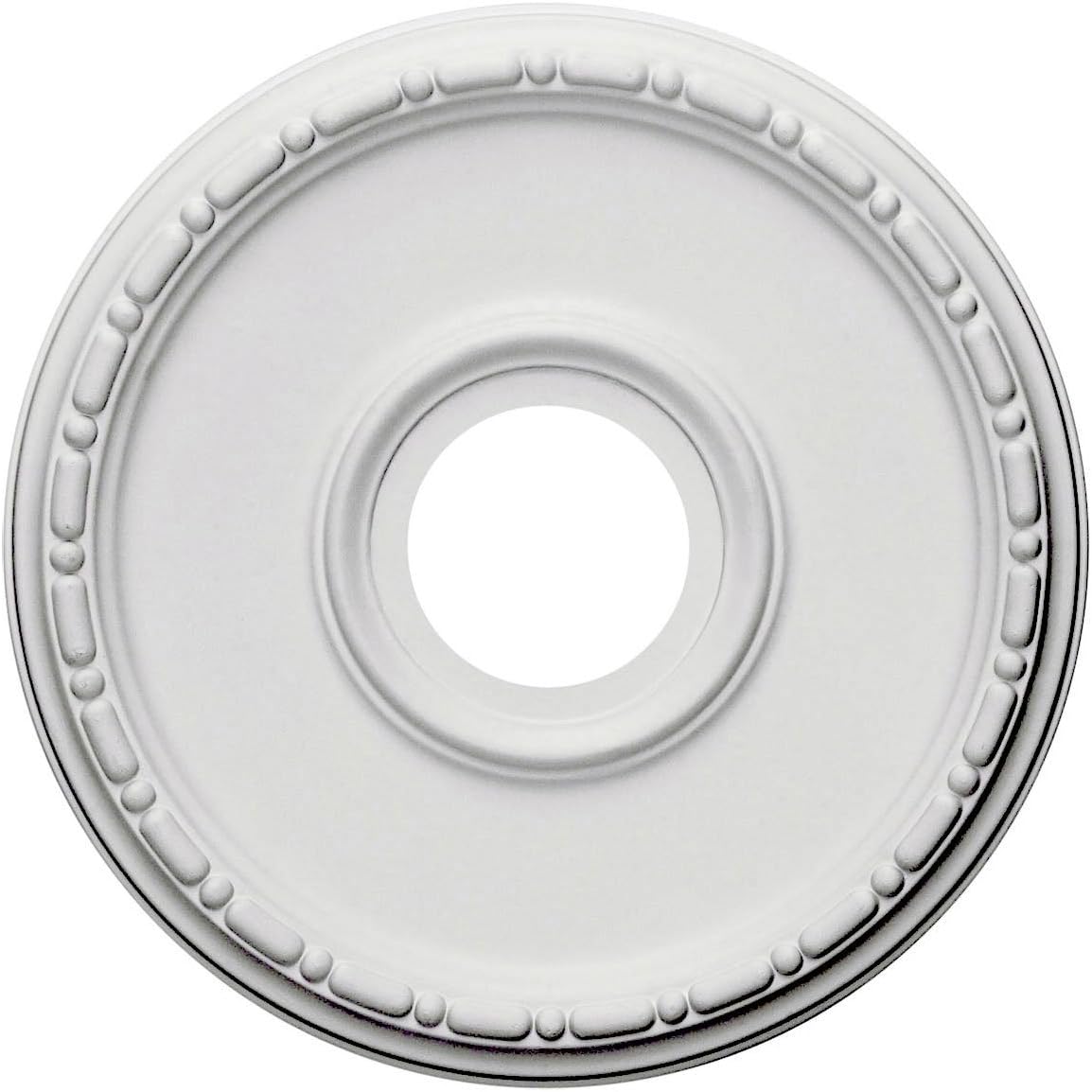 Ekena Millwork CM16ME Medea Ceiling Medallion, 16 1/2"OD x 3 7/8"ID x 1 1/2"P, Factory Primed