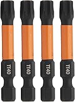 Vista 8 de TORX T10 - Brocas de seguridad a prueba de manipulaciones, Railer de 2 pulgadas, vástago hexagonal de 1/4 pulgadas, estrella de acero S2 resistente