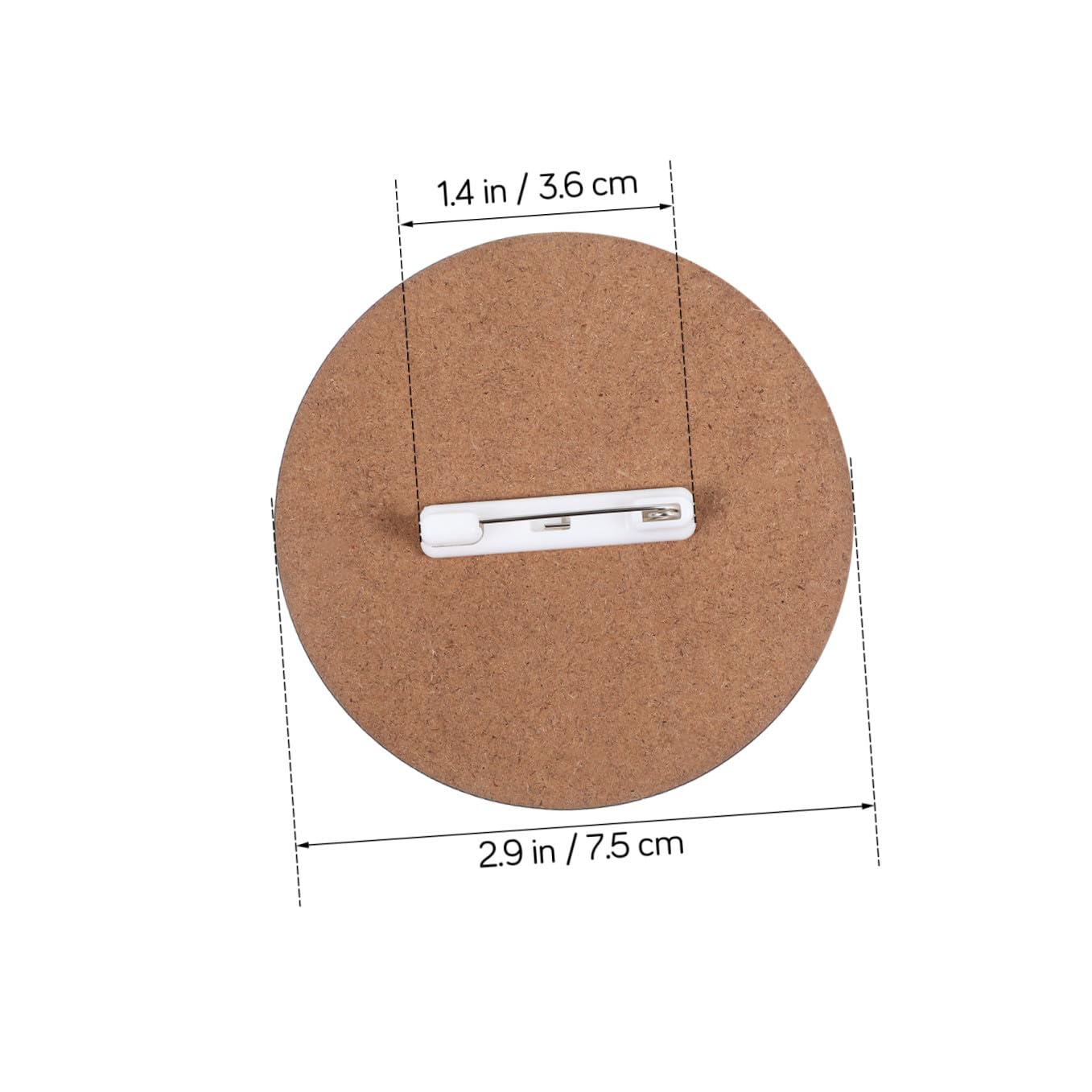 Healvian 30 Stück Personalisierte Namensschilder mit Pin Runde Diy Button Badge Kits für Business Robuste Arbeitserkennungsmarken Anstecknadeln für Events und Firmenbranding