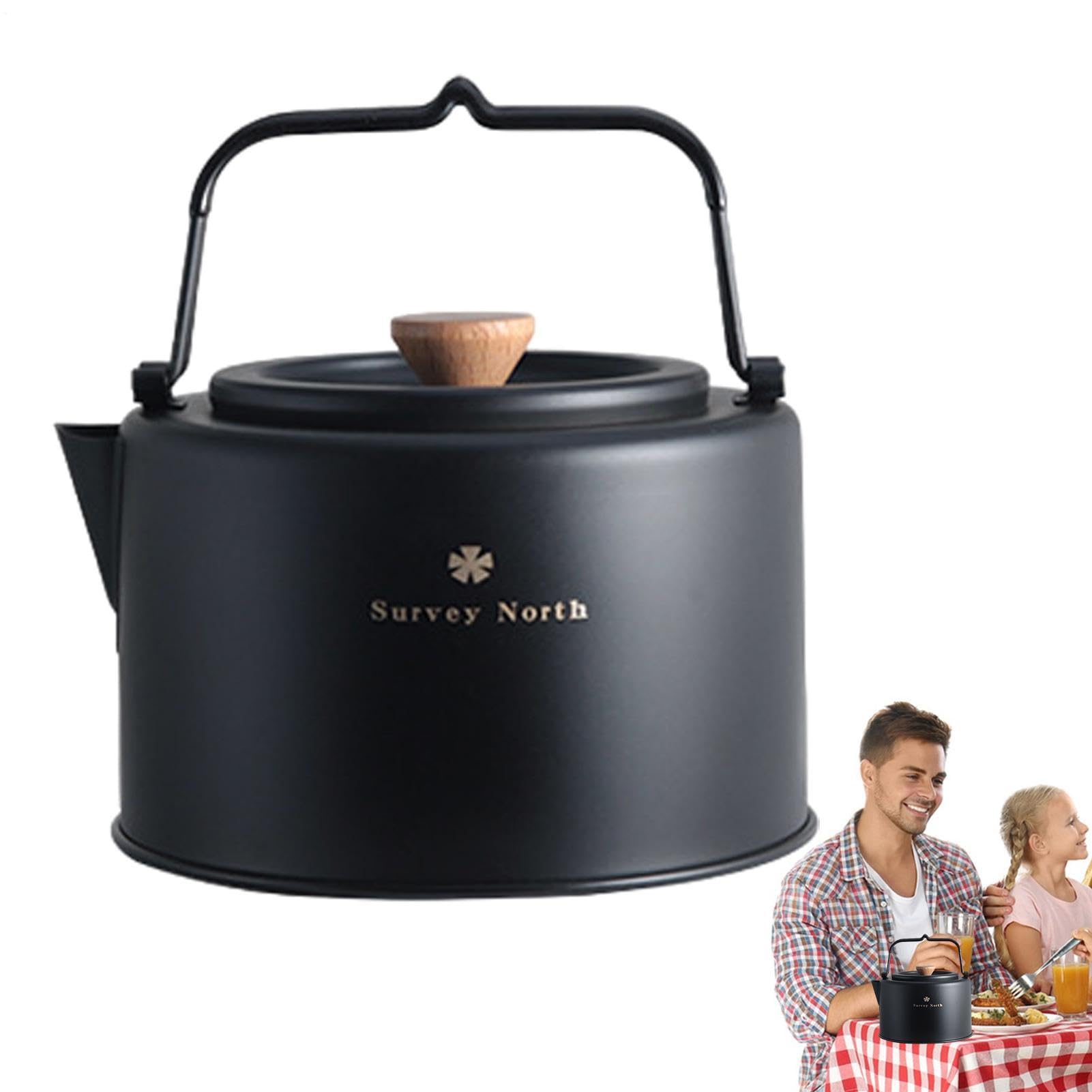 Generisch Hervidor de agua de camping, 1 L, de acero inoxidable