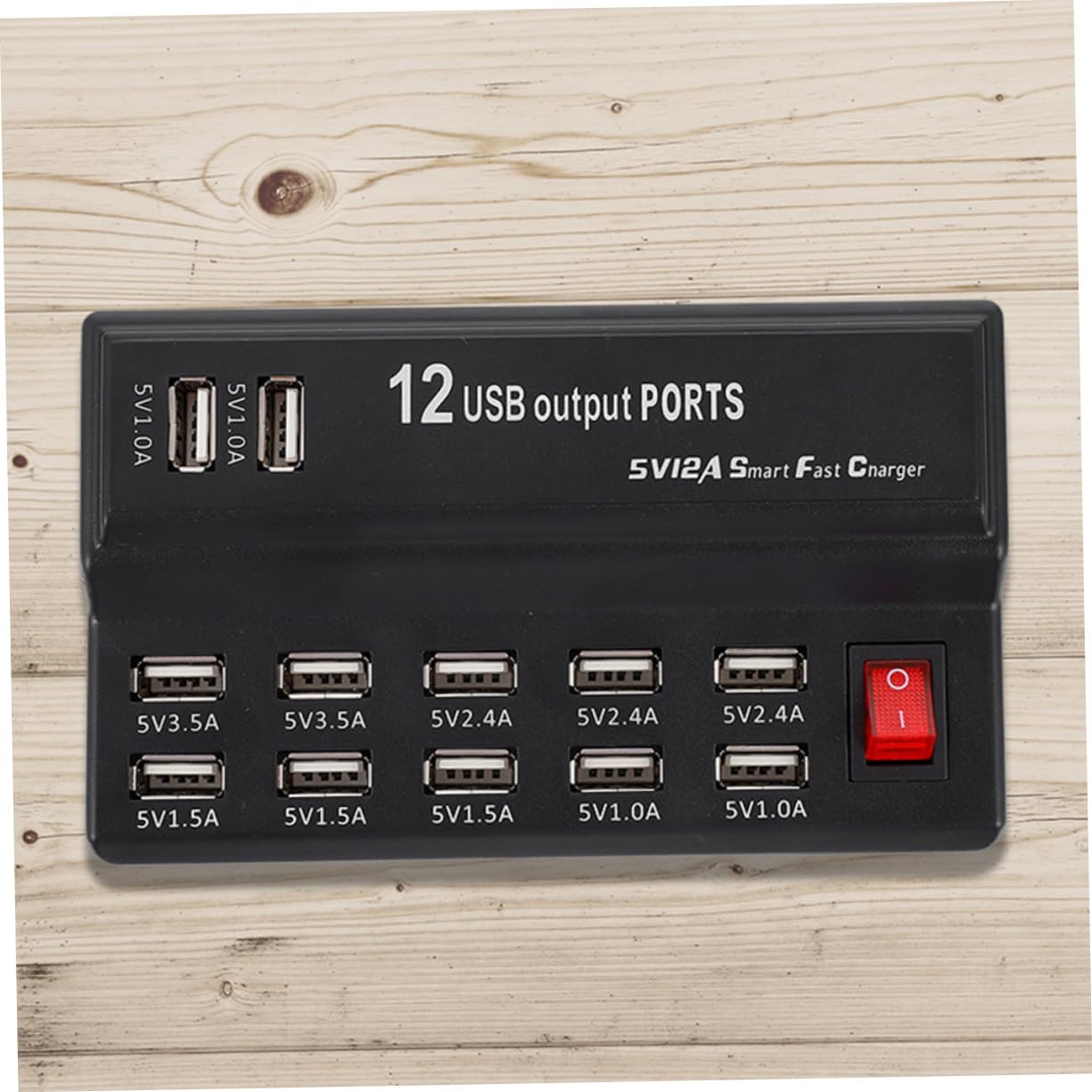 OSALADI 1ensemble Station De Charge USB Ports Intelligent avec Surtension pour Téléphones Tablettes Et Appareils Numériques Chargeur Multiple Prise Murale Européenne