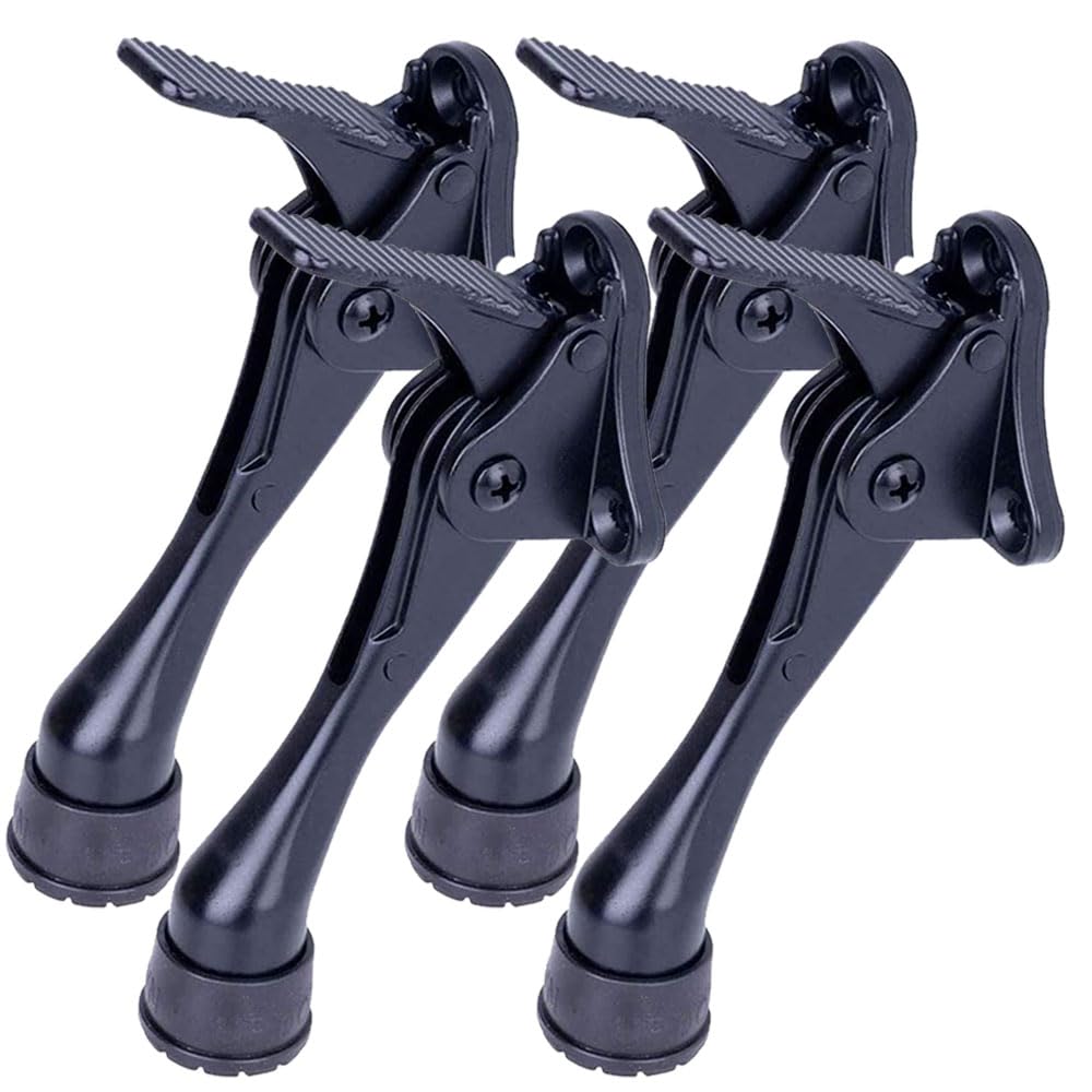 HASHI One Touch Kickdown Door Stopper 4-Pack