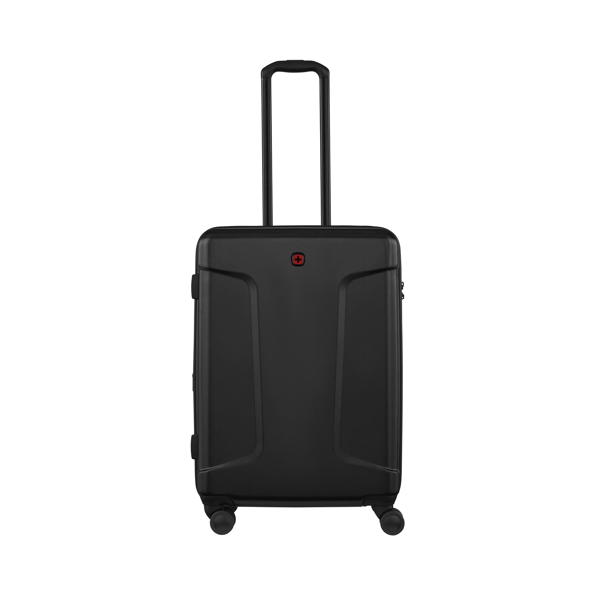 WENGER Legacy HS, walizka średnia twarda, 4 podwójne kółka, 66 (79) l, zamek TSA, czarny, 610866