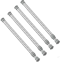 Vista 19 de AIZESI Varillas de cortina de tensión de resorte Barra de tensión corta (blanco, 8" a 12"-2Pcs)