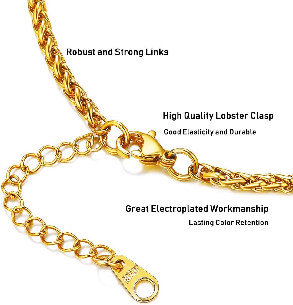 PROSTEEL Stainless Steel Africa Map Necklace for Men Women, 18K Gold/Rose Gold/Black Plated, Customize Available, 22"-24" Adjustable, Come with Box - Image 6