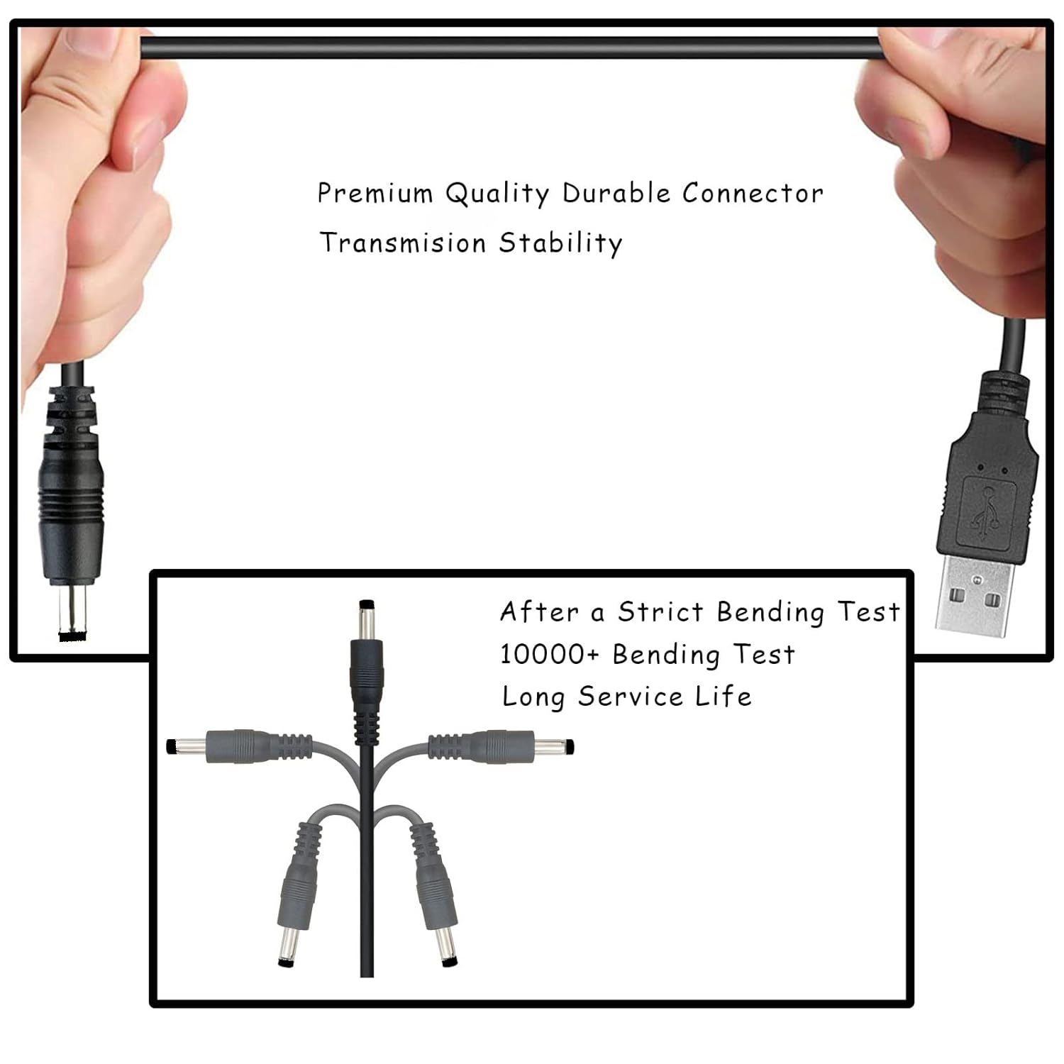 3.3FT/1m Replacement PSP Charger Cable Charging Power Cord Compatible with Sony PSP 1000 2000 3000 Series, E-1000 USB Charging Cord, Black