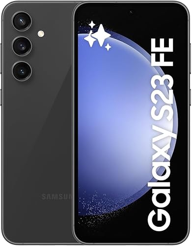 Galaxy S23 Fan Edition (FE) 5G (SM-S711BDS) Dual SIM, 256 GB + 8 GB, desbloqueado de fábrica, versión internacional - Sin garantía - (grafito)