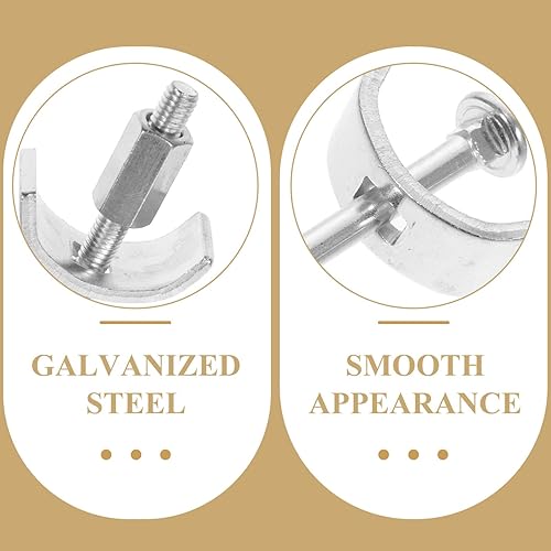 Miniatura 5 de SOLUSTRE Conector de encimera 10 unids Conector de bloque de carnicero de cocina Conector de taller Conector de encimera Carnicero Conector de acero