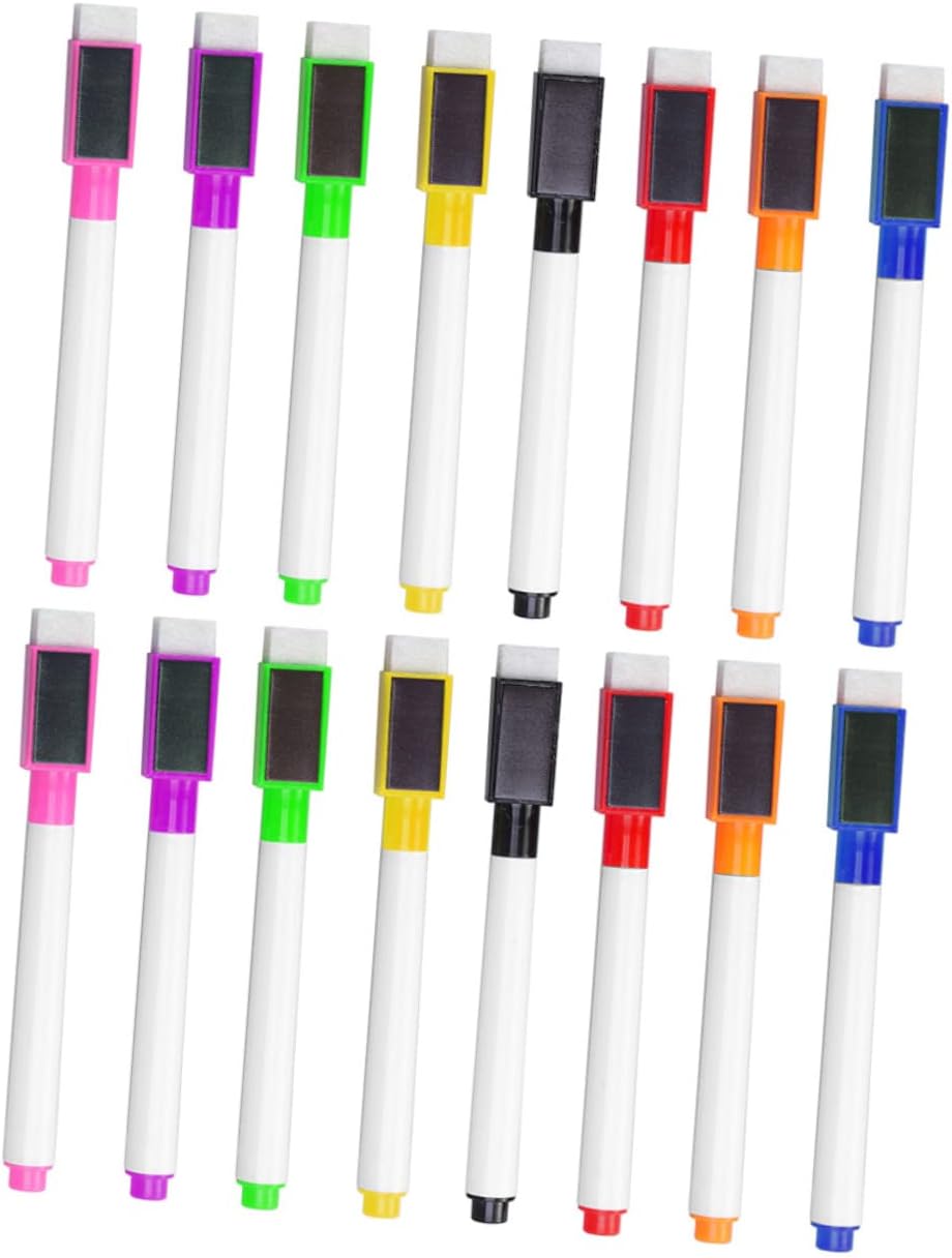 VILLCASE 40pcs Whiteboard Pen Dry- Erase Boards Markers Teacher Whiteboard Markers Erasable Student Whiteboard Markers Dry Wipe Marker White Board Markers for Dry Erase Pens Plastic