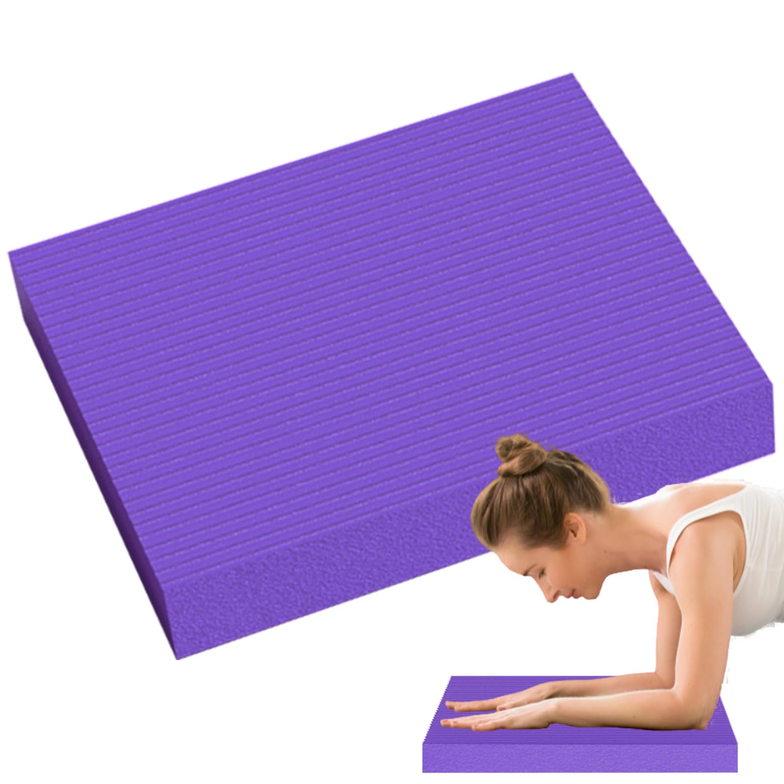 Exercise Balance Pad, 44 × 30 × 4cm, Non-Slip Cushioned Foam Mat & Knee Pad, Water Resistant Mat For Fitness And Stability Training, Yoga, Squats, Sit-ups, Planks