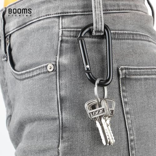 Image of Booms Fishing CC2 Carabiner Clip, 2.3 inch Small Carabiner Keychain, Multi-use Aluminium D Ring Caribeener Clips