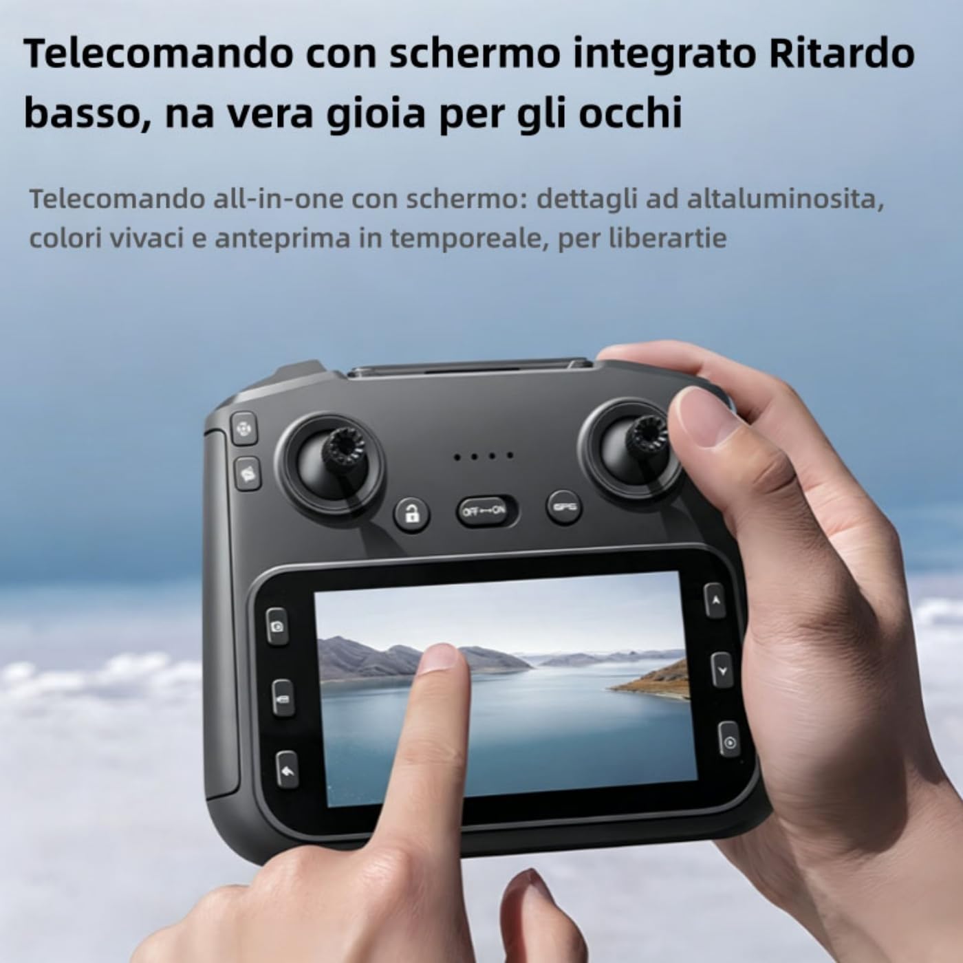 Drone GPS con Fotocamera 4K RC Quadricottero Pieghévole 5KM Trasmissione Video Volo Circa 30-40 Minuti con GPS Auto Return Follow Me Cerchio Fly per Principianti e Adulti
