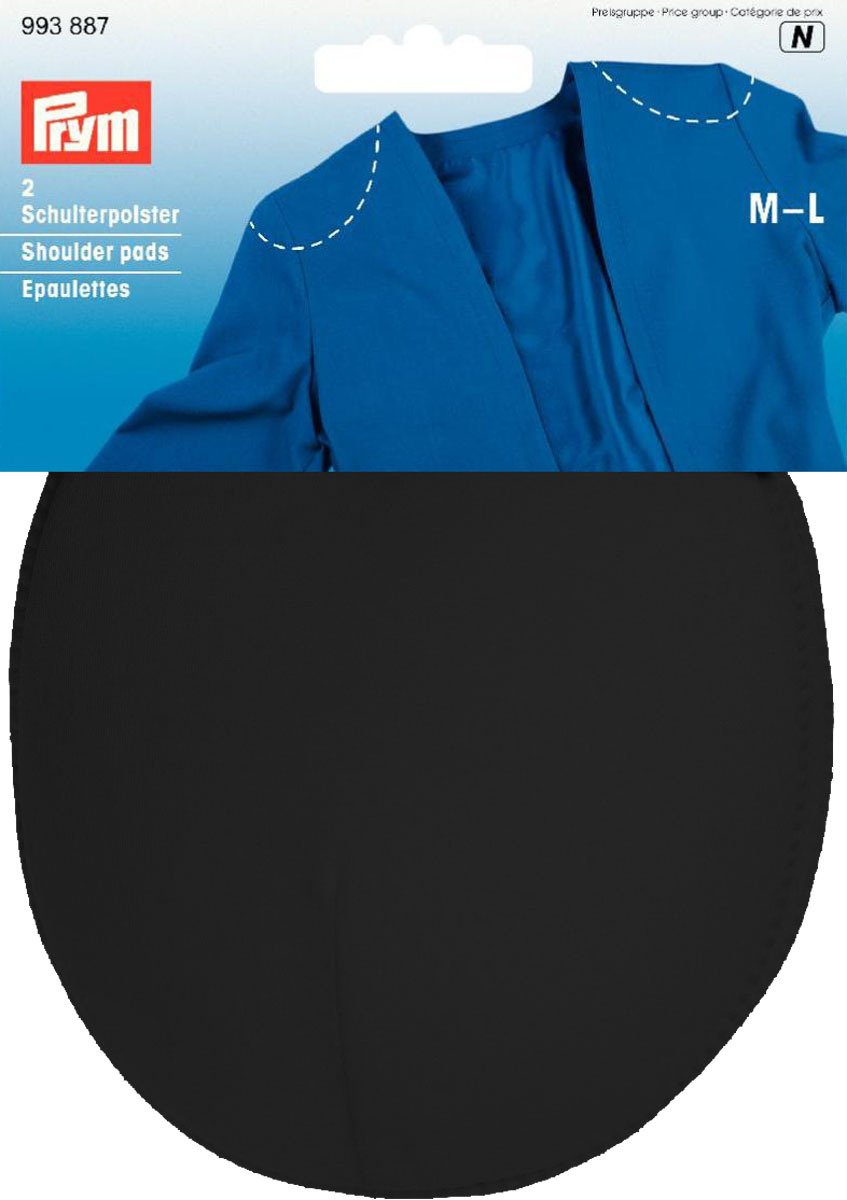 Prym Black Raglan Shoulder Pads