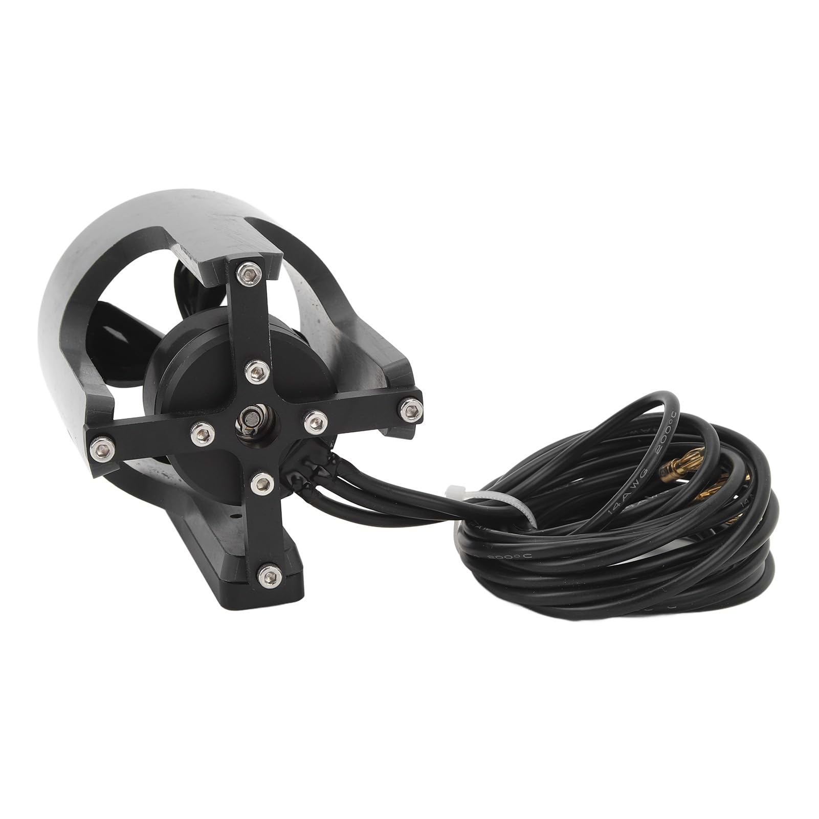 Propulsor Submarino KYO 4T PRO, 12 a 25,2 V Alto Rendimiento Propulsor Submarino del Motor Impermeable sin Escobillas, Kit de Motor de Kayak para Barco de Cebo de Pesca RC (CCW)