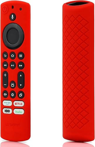 Miniatura 2 de LEFXMOPHY NS-RCFNA-21 - Funda protectora de silicona para Toshiba e Insignia NSRCFNA21 CT-RC1US-21 CT95018 CTRC1US21, 2 unidades, color morado y rosa