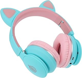 Gadpiparty 1Pc Fones De Ouvido De Orelha De Gato Fones De Ouvido Sem Fio Com Cancelamento De Ruído Fones De Ouvido Sem Fio Para PC Fones De Ouvido Sobre Fones De Ouvido Com Cancelamento De