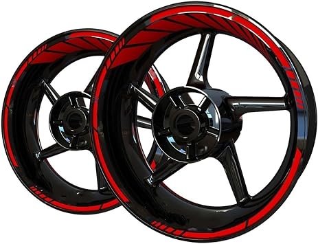Motorcycle Stickers Motorcycle Decal Decorative Stripe for Y&AMAHA for FZ6 for R15 for Wr450f for Hp4 for YZF for R1 R3 R15 R1m for R6 for Mt07 for Mt09 Rim Decals Color 21