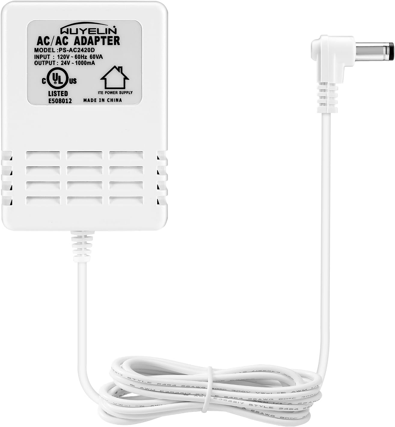 24 Volt AC 1000mA Power Adapter for Smart Sprinkler