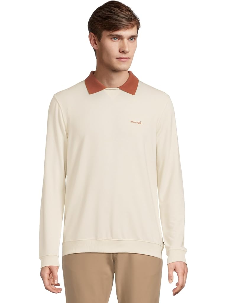 Brown TravisMathew Amenities Collar Crew
