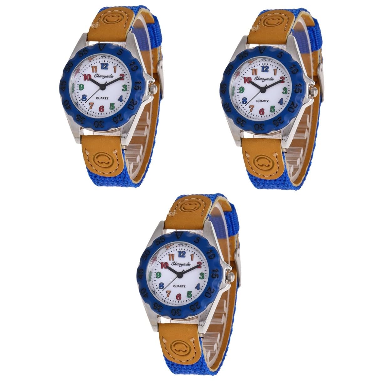 GALPADA 3 Orologi Da Polso Da Ragazzo E Da Ragazza Dal Design Unico Quarzo Con Cinturino in Nylon Eleganti Per Ragazzi E Ragazze