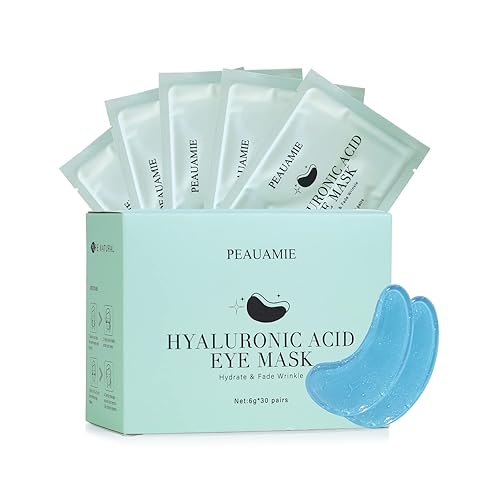 Under Eye Patchs - Máscara de ojos de ácido hialurónico para ojeras e hinchazón, bolsas antiarrugas para ojos, 30 pares