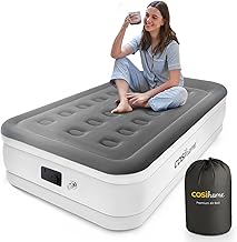 Cosi Home® Single Sized Air Bed - Premium Single Inflatable Mattress With a Built-in Electric Pump, Integrated Raised Pillow and Storage Bag