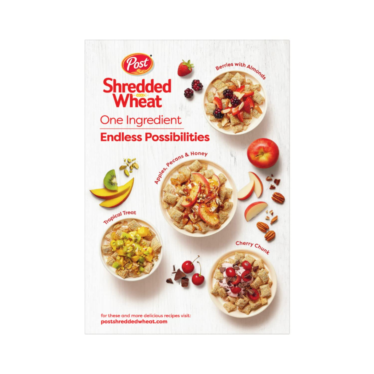 Shredded Wheat Spoon Size Breakfast Cereal, 16 .4 oz, 2 Box