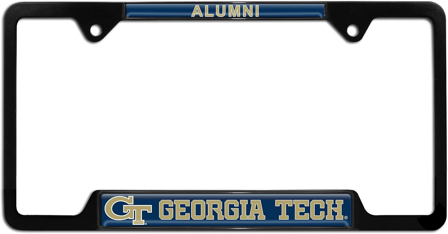 Georgia Tech Metal License Plate Frame (Black Frame – Alumni)