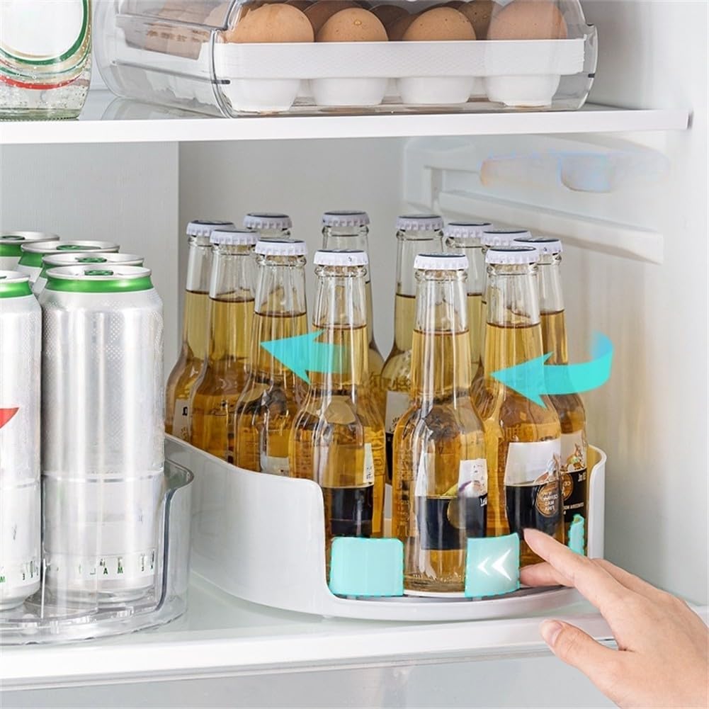 pour plateau Tournant Organisateur Condiments 33cm Rotation Fluide(Transparent)