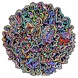 112 adesivi per dinosauri al neon, set di adesivi per bambini, aquilone, coronazione del drago, disegni cartoni animati, adatti per valigie, skateboard, diari, quaderni, computer portatili, chitarre