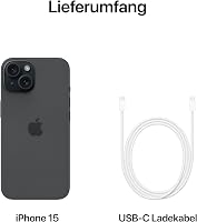 Apple iPhone 15 128GB Fekete Okostelefon - 128 GB, black 6
