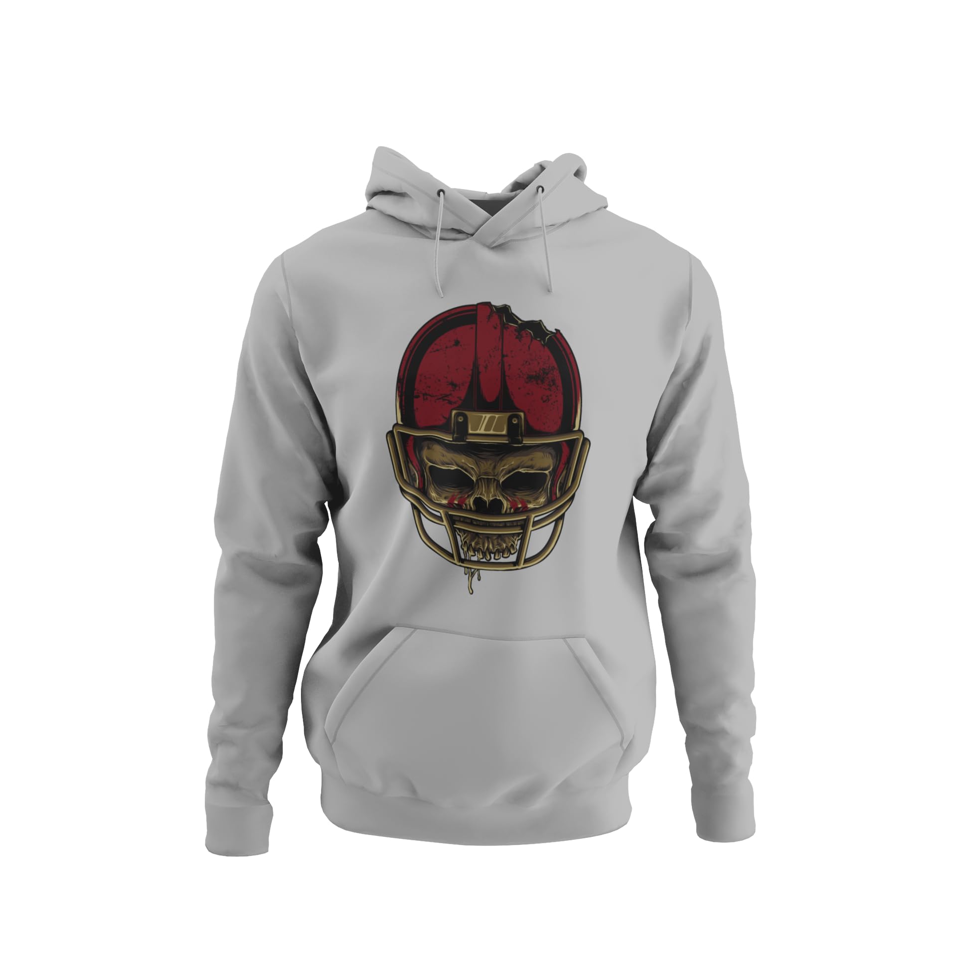 knut Fashion & Streetwear Męska bluza z kapturem, czaszka i kości krzyżowe, futbol amerykański, rozm. XS-5XL