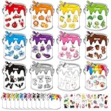 Kosiz 36 Set Color Sorting Stickers Craft Toddlers, Paper Colors Posters Toys for Classroom Wall Bulletin Board Cutouts Early Educational Learning for Kids Preschool Kindergarten Decorations Supplies