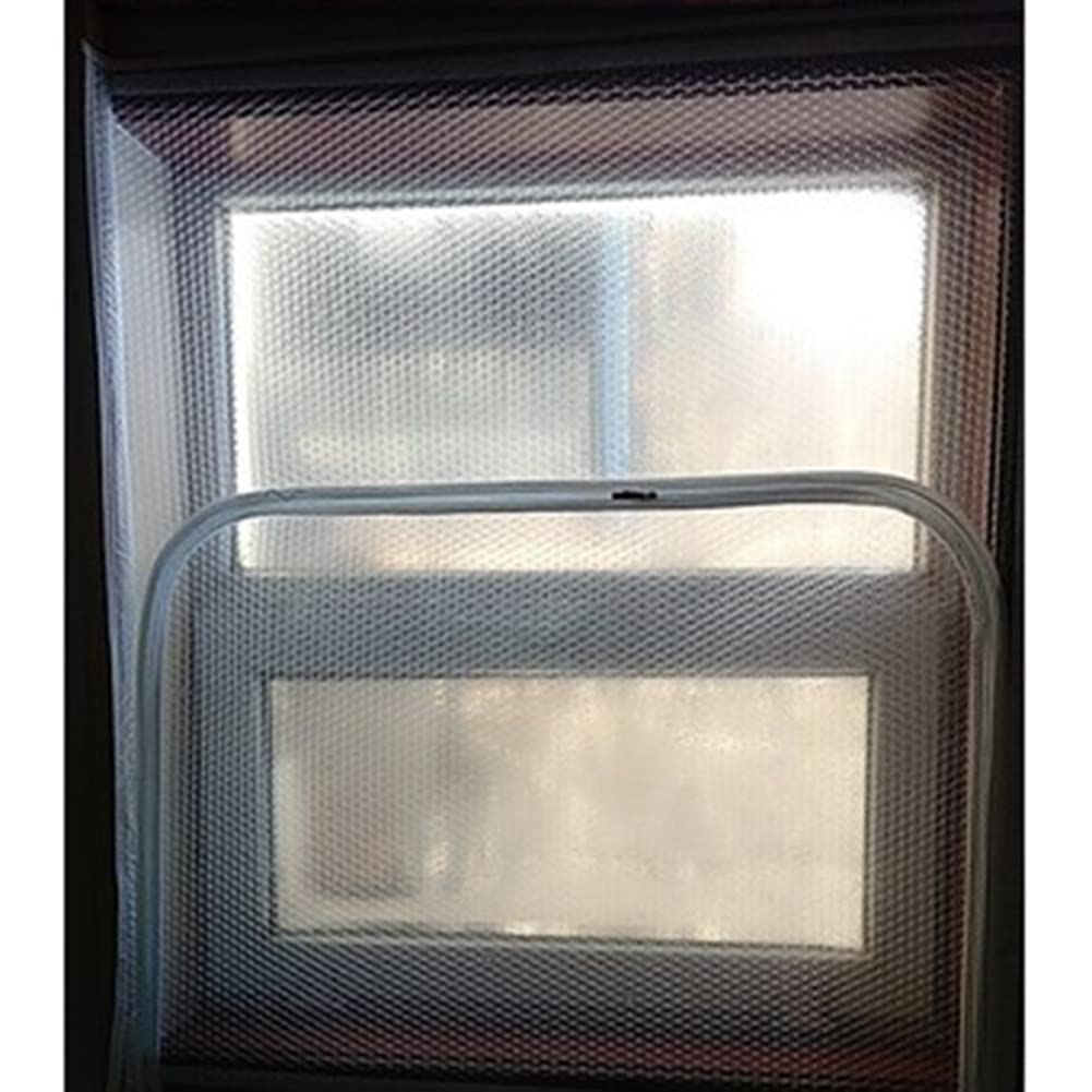 Tarpaulin Window Insulation Kit, Windproof and Noise Reduction Window Film, Sealed and Windproof Window Cling Film for Bedroom, Bathroom ( Color : White , Size : 1.5x1.6m )